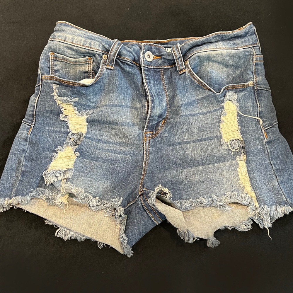 Destroyed Denim Shorts